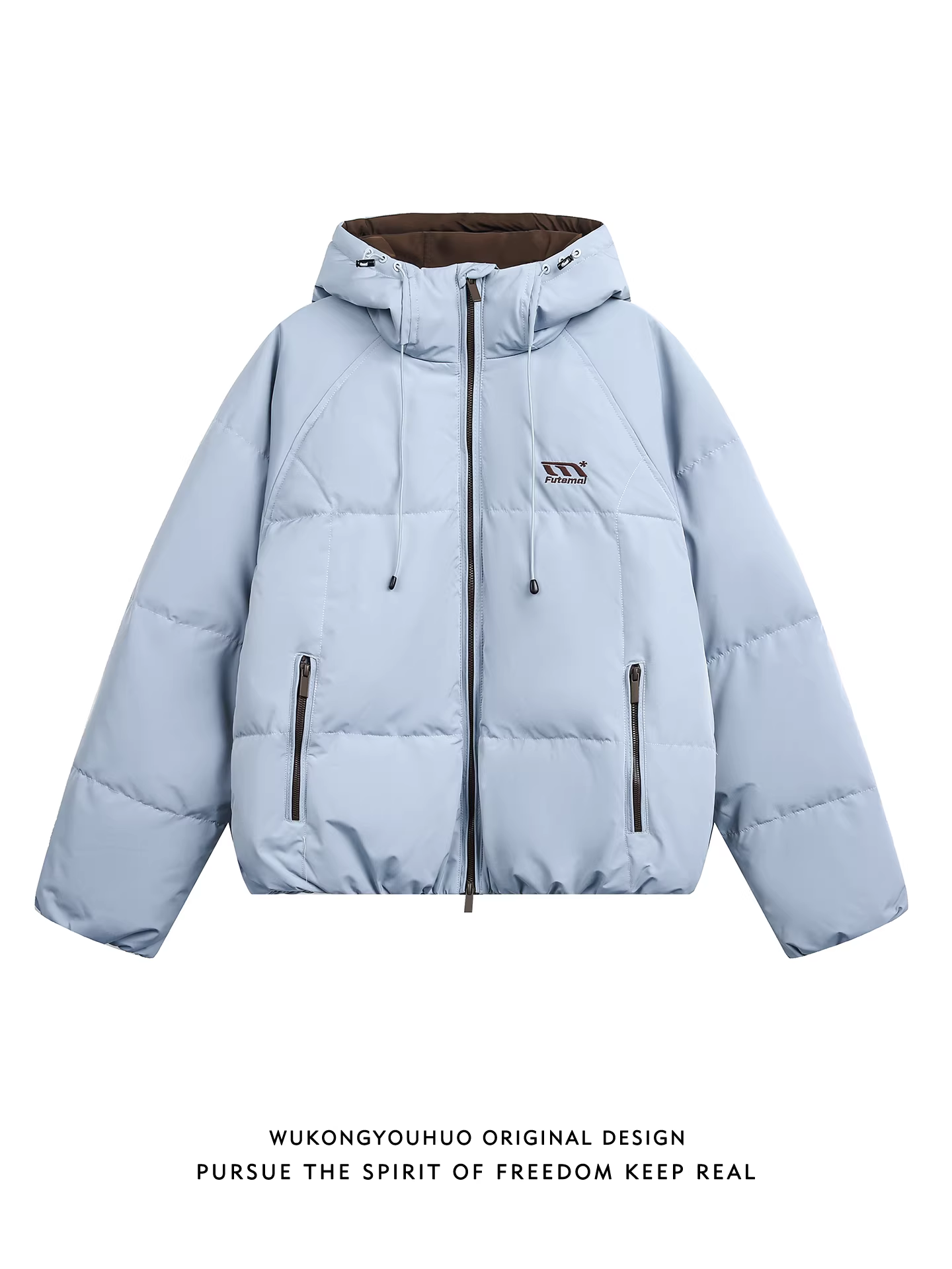 Áo khoác phao có mũ trùm đầu mùa đông 2025 của Ngộ Không, chất liệu 90% lông vũ trắng, dành cho nam, thương hiệu thời thượng, dày dặn, ấm áp, đa năng.