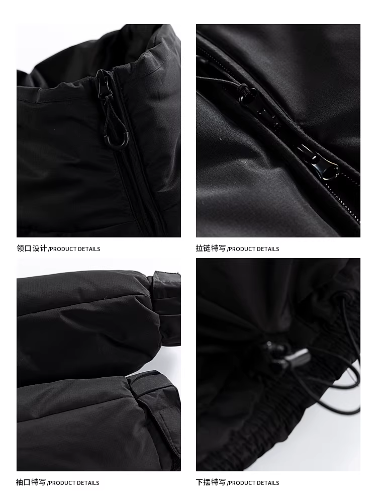 Wukong có sẵn áo khoác phao nam kiểu Mỹ hiện đại, thiết kế ghép mảnh độc đáo, cổ đứng, ba lớp bảo vệ, 90% lông vịt trắng, ấm áp và chống lạnh.