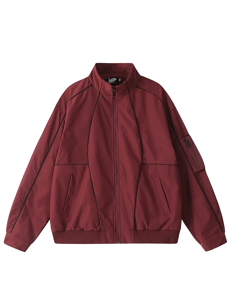 Wukong có sẵn áo khoác bóng chày kiểu Mỹ dành cho nam với thiết kế dải phản quang, dáng rộng, áo gió thể thao hợp thời trang.