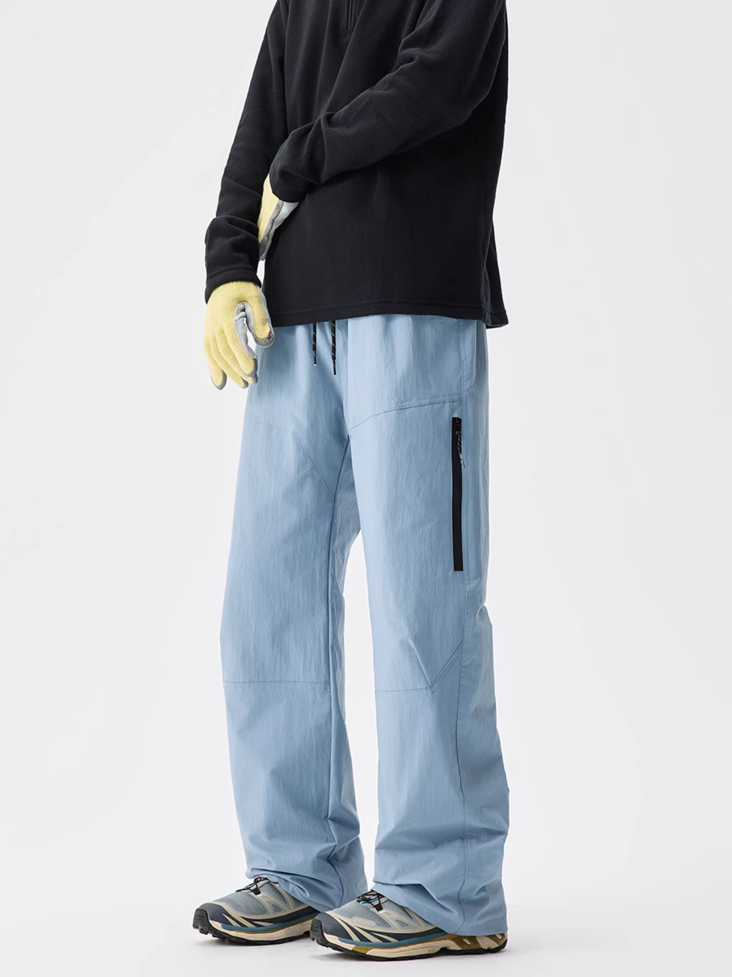 Quần dài thẳng chân ngoài trời Wukong Youhuo Mountain Series dành cho nam, thương hiệu hợp thời trang mùa đông, chống lạnh, ấm áp, quần dài thông thường đa năng