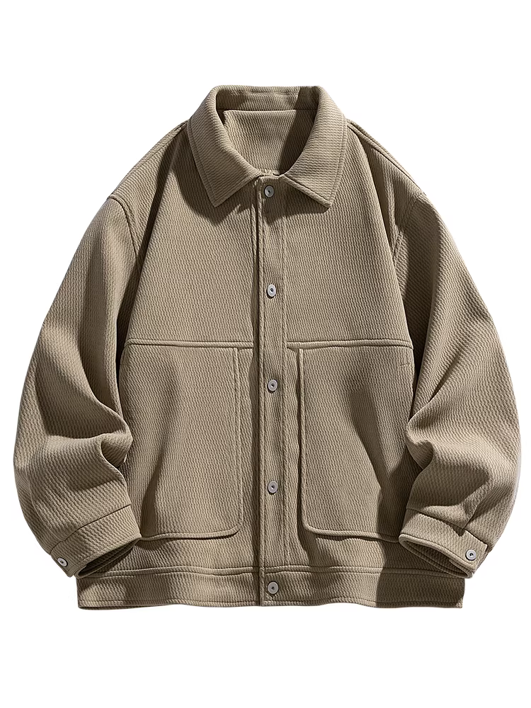 Ngộ Không có sẵn áo khoác nam cổ điển cao cấp, màu trơn, kiểu dáng thời thượng mùa thu, dáng rộng, đa năng, phong cách cổ điển sang trọng.