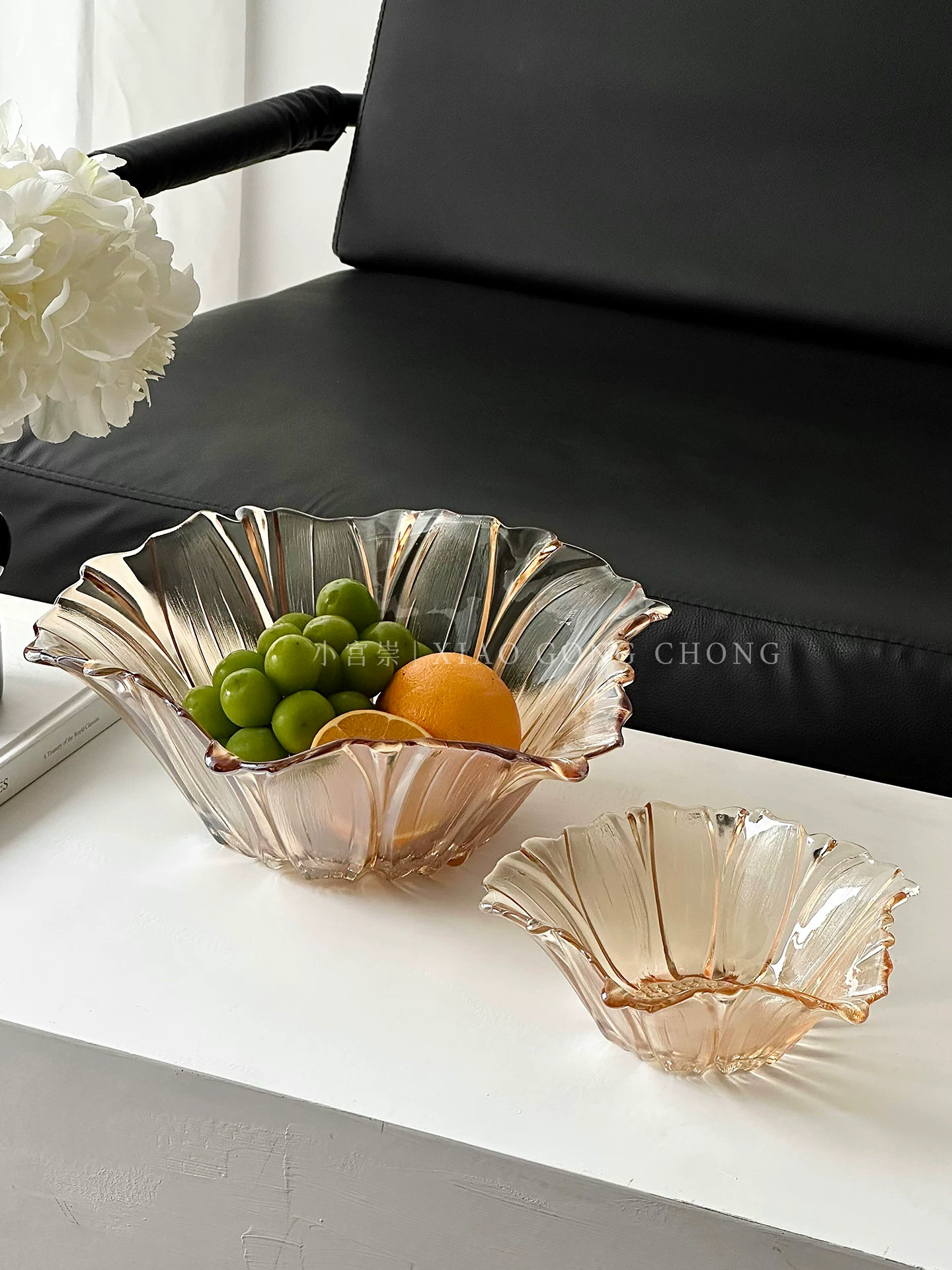 Đĩa đựng trái cây kiểu châu Âu cho phòng khách và phòng trà, bát đựng trái cây hoa hướng dương cao cấp và tinh tế, đĩa trưng bày đồ ăn nhẹ có giá trị cao