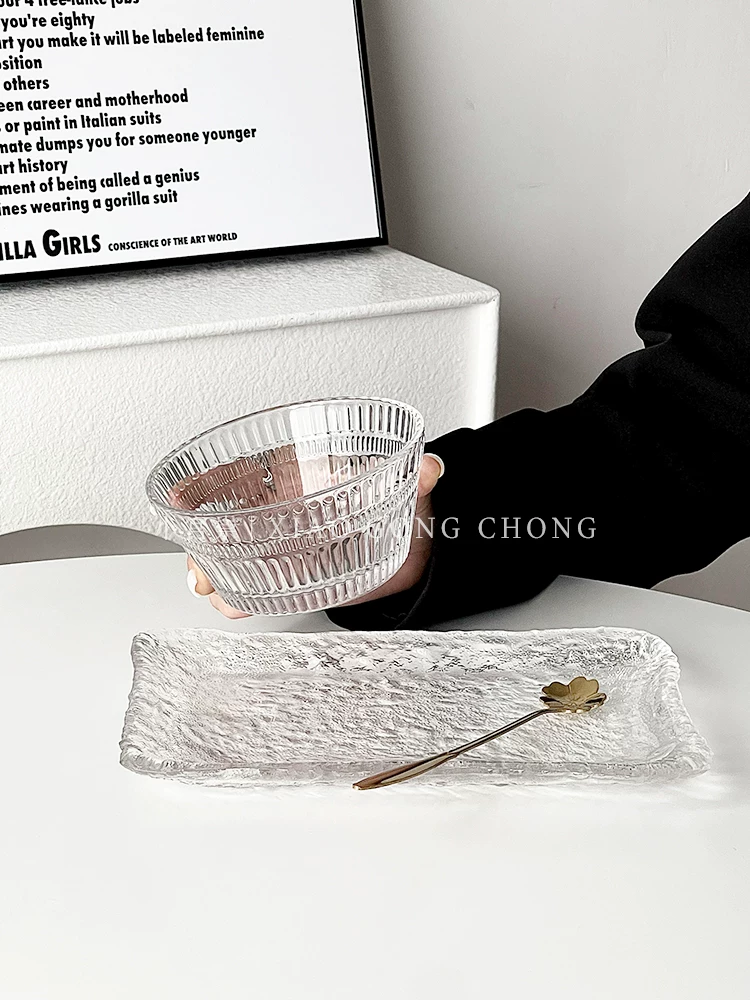 Bộ bát tráng miệng kiểu Ins, bát tổ chim, bát kem, bát ăn nhẹ, đĩa tráng miệng, bộ đồ ăn trà chiều