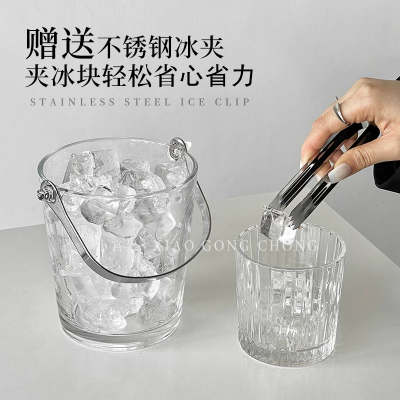 Kẹp đá miễn phí, xô đá di động, xô đựng trà trái cây, xô vui vẻ dã ngoại ngoài trời mùa hè, xô đựng bia lạnh
