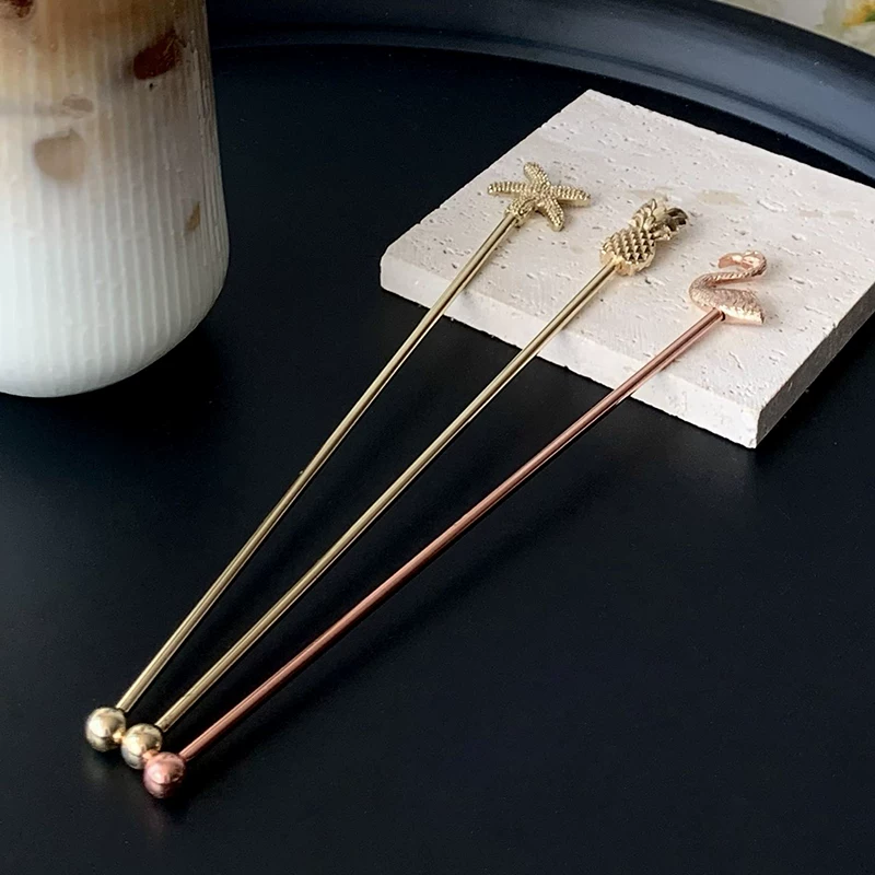 Que khuấy cà phê bằng thép không gỉ Scandinavian ins304, thìa khuấy sáng tạo, dụng cụ gia dụng, que khuấy nước ép, sữa, trà, que pha chế cocktail