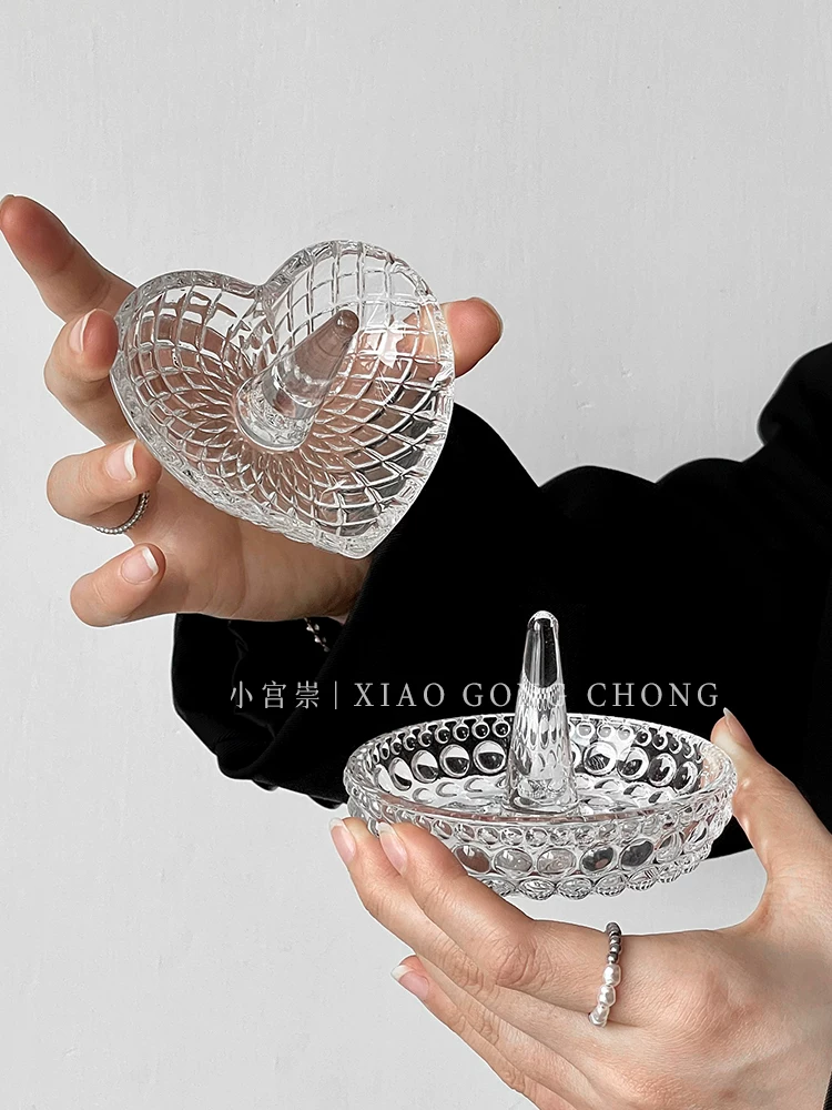 Giá đỡ trưng bày trang sức, đồ trang trí nhỏ, khay đựng vòng cổ, bông tai, đồng hồ, khay đựng trang sức bằng kính, giá đỡ nhẫn, khay đựng hạt cườm