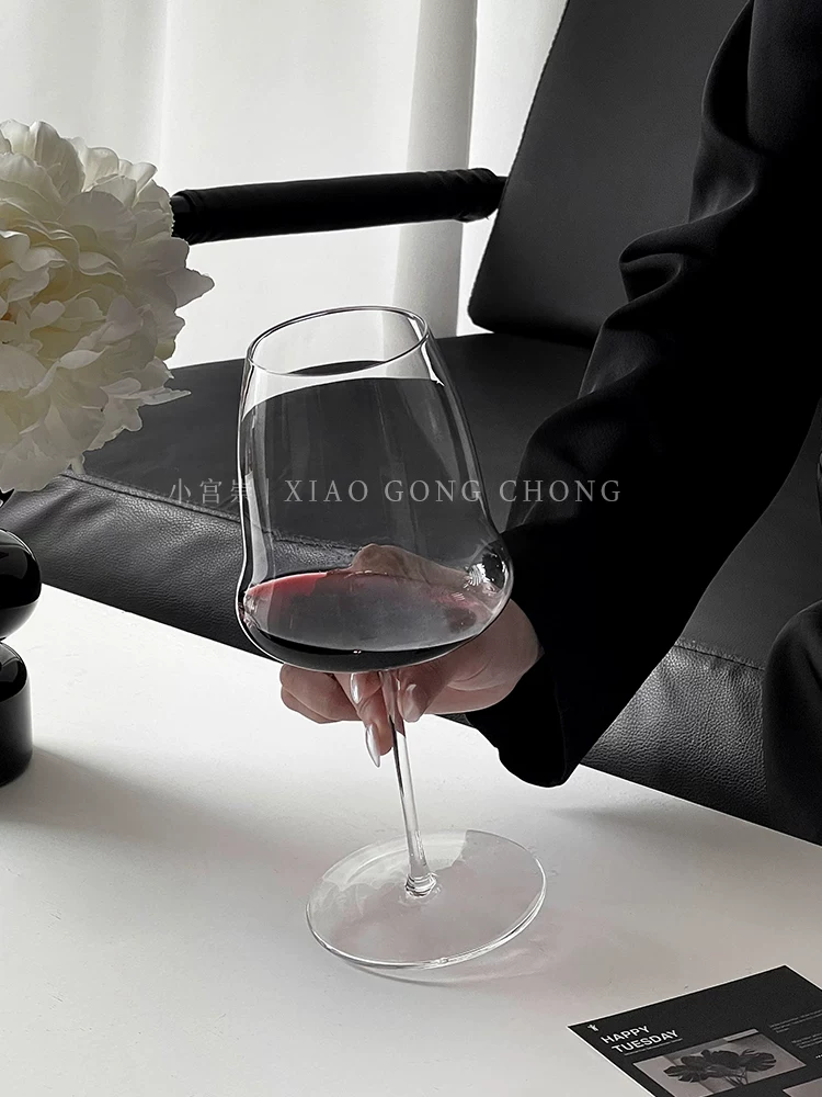 Ly rượu Yunduo, ly pha lê siêu mỏng thủ công hoàn toàn, ly rượu vang đỏ Bordeaux, ly rượu sâm banh cao Burgundy
