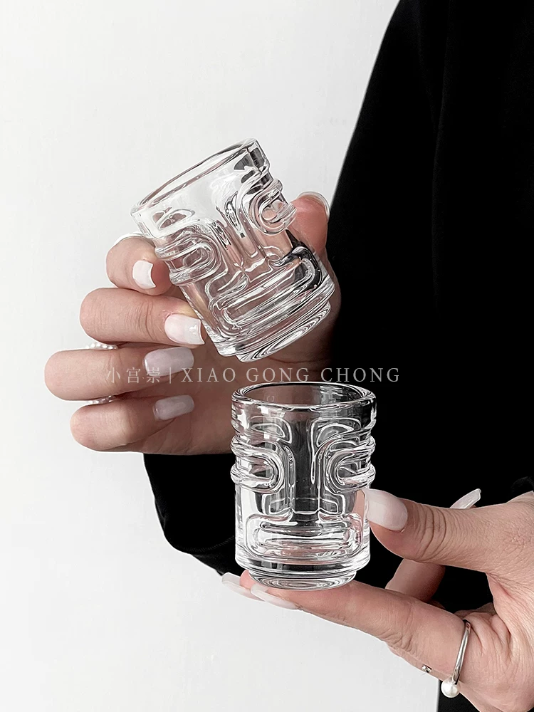 Ly rượu mini tiki, ly hình viên đạn, ly tiki sáng tạo, ly shot cocktail, ly uống rượu, ly rượu mạnh