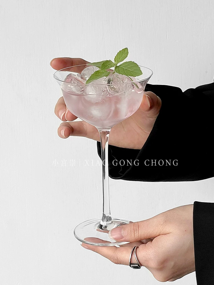 Ly cocktail miệng rộng kiểu Nhật Kimura, ly pha chế martini, ly sâm panh, ly uống rượu cao cấp dùng trong nhà