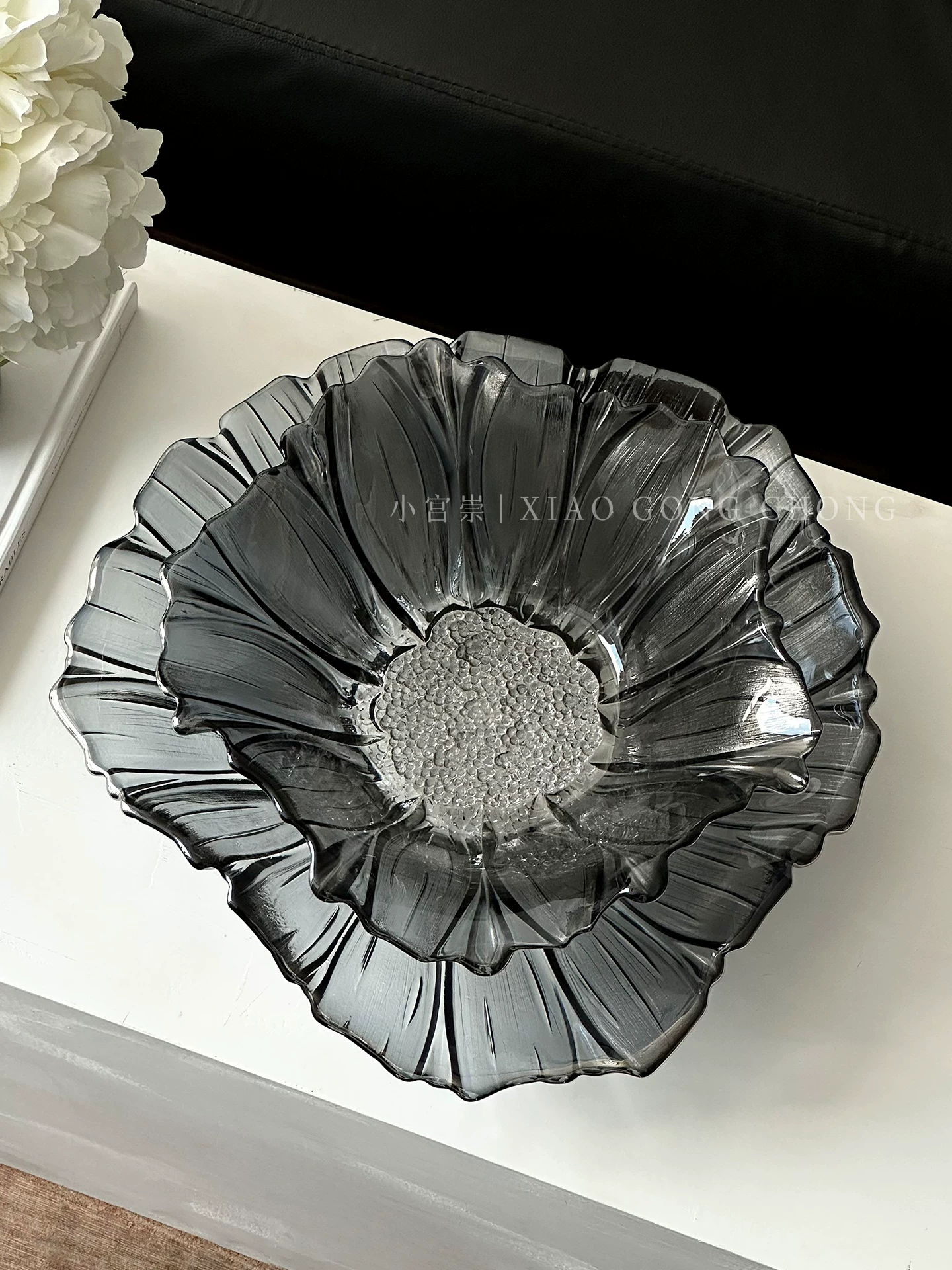 Đĩa trái cây thủy tinh cao cấp, sang trọng, dùng trong phòng khách, bàn trà, khay đựng trái cây tinh tế, đĩa đựng đồ ăn nhẹ pha lê cao cấp, đĩa đựng kẹo.