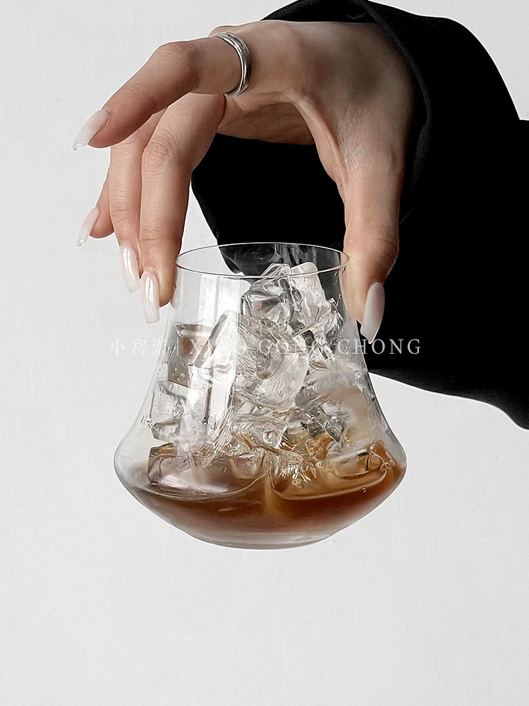 Ly cà phê đá kiểu Mỹ cổ điển, ly thủy tinh đơn giản, ly rượu whisky, ly nước ép, ly đồ uống