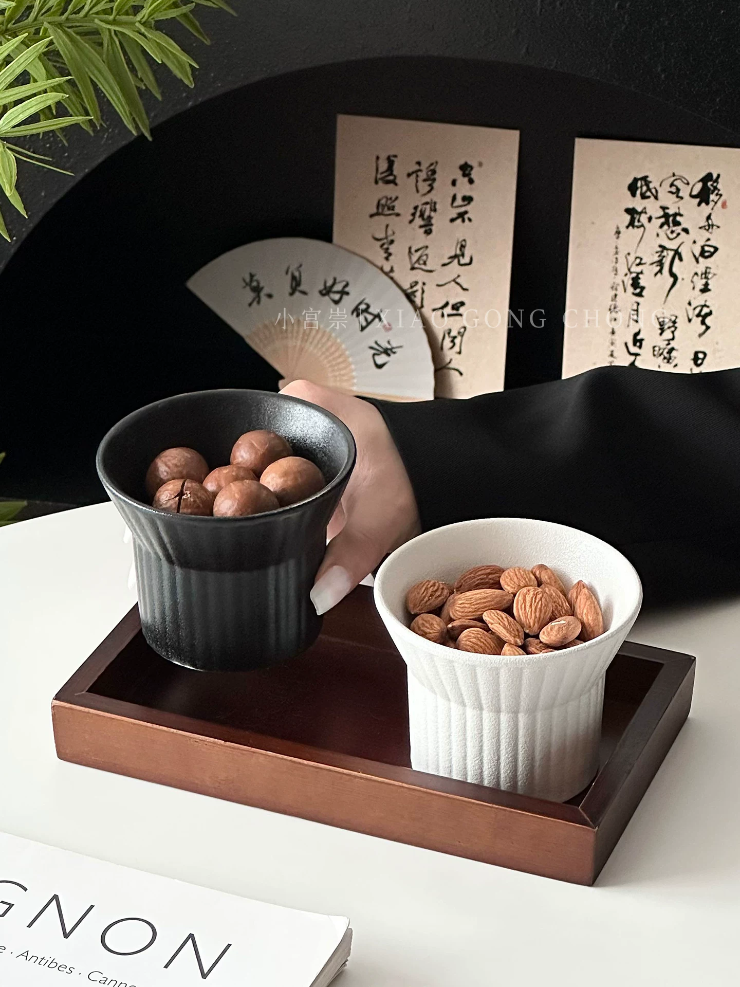 Khay đựng trái cây cao cấp bốn ngăn, khay đựng trái cây phòng khách sang trọng, khay đựng bánh kẹo, khay đựng món tráng miệng.
