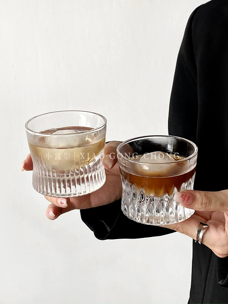 Ly pha lê cao cấp chạm khắc thủ công, ly rượu whisky sang trọng nhẹ nhàng, ly đá viên, ly rượu ngoại, ly espresso