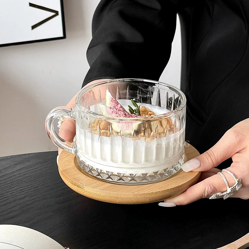 Bát đựng ngũ cốc, kem, sữa chua, pudding, tráng miệng, hoa quả, đồ ăn nhẹ kiểu Instagram, chất liệu thủy tinh cao cấp