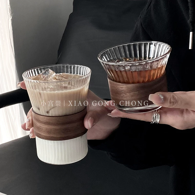 Ly cà phê treo tường phong cách Ins, ly cà phê đá Americano, ly trà cao cấp chống nóng, ly sữa, ly uống nước.