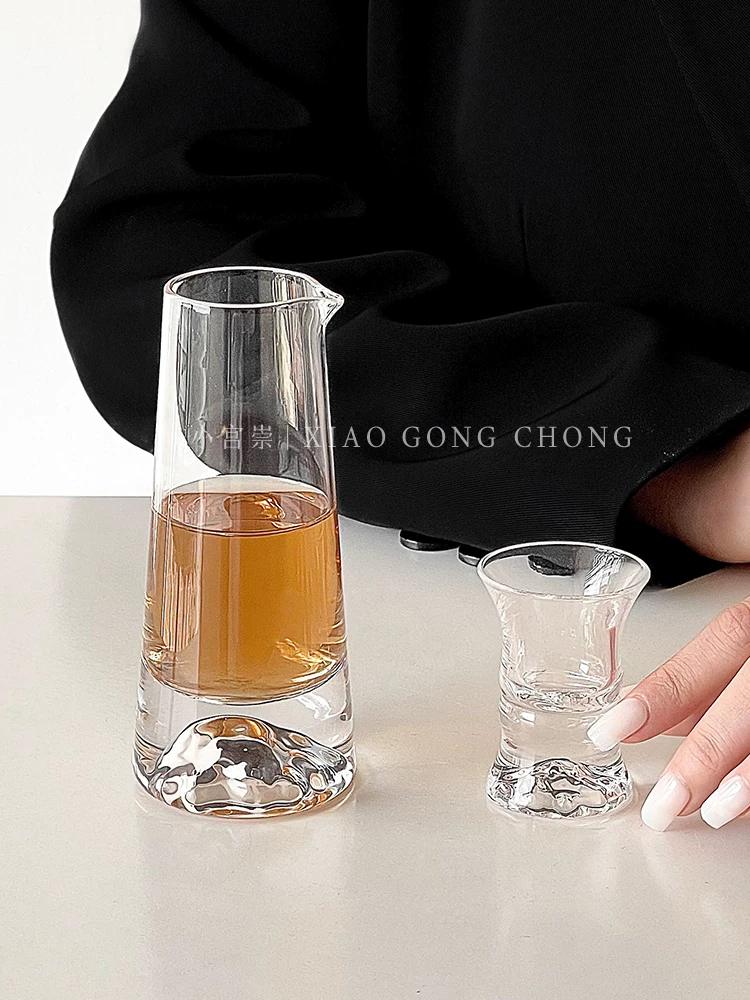 Bộ dụng cụ rót rượu Guanshan, bình rót rượu ngoại và rượu vang đỏ, bình rót rượu bằng thủy tinh dùng trong gia đình, cốc đong, bình rượu, bình đựng rượu, bộ rượu vang
