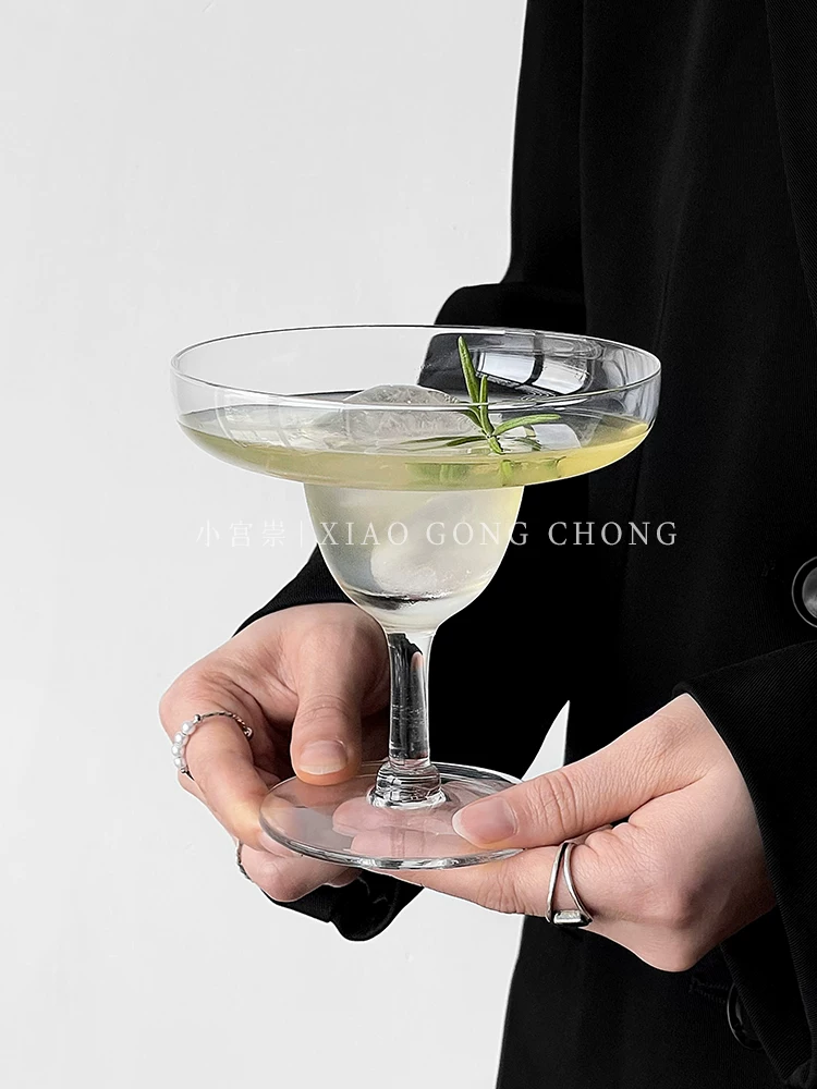 Ly cocktail pha lê phong cách sáng tạo độc đáo, ly margarita, ly sâm panh đơn giản, ly rượu vang có ga