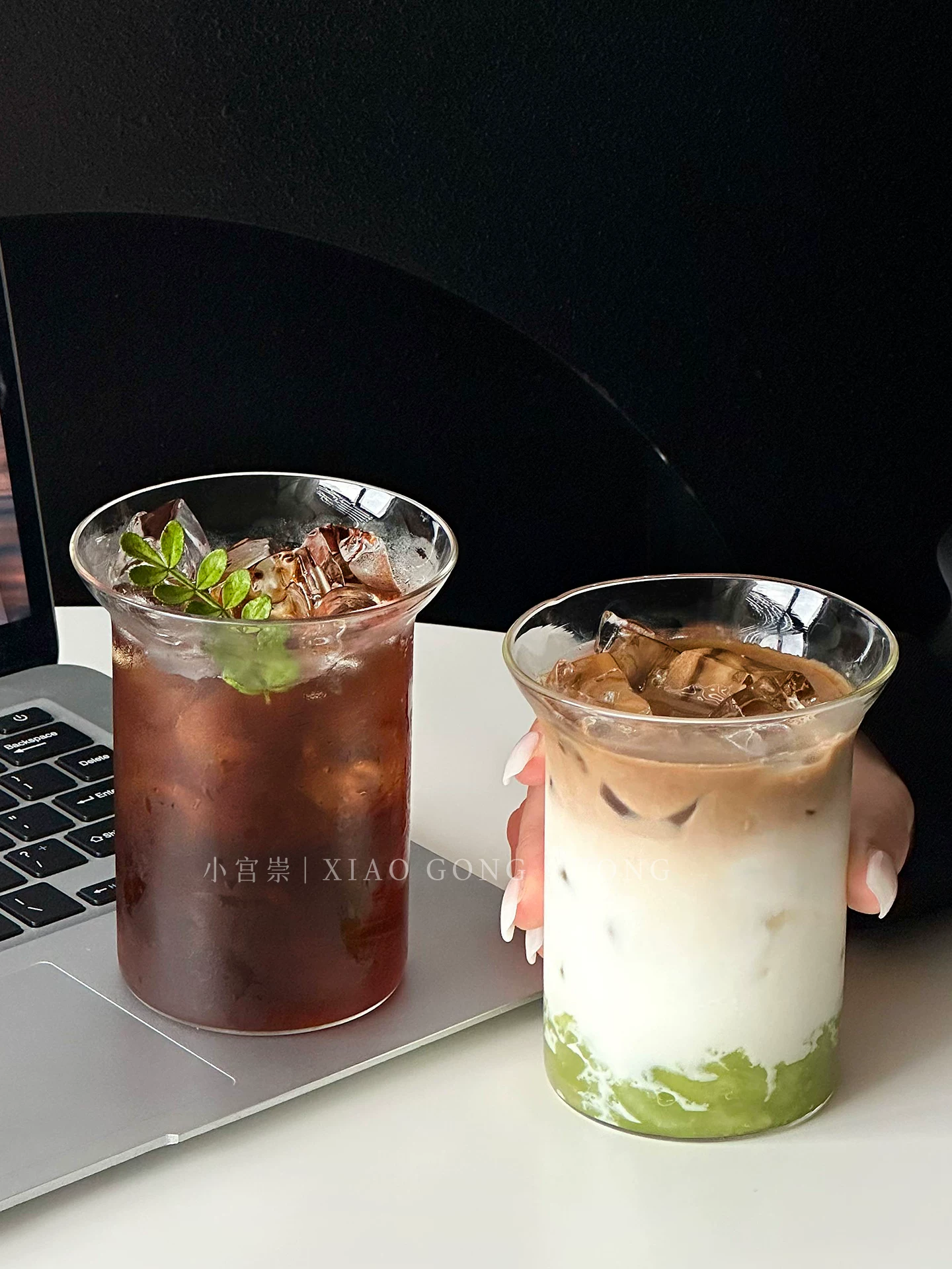 Ly cà phê cổ điển miệng rộng phong cách Ins, ly thủy tinh chịu nhiệt cao, ly cà phê đá Mỹ, ly ăn sáng, ly sữa.