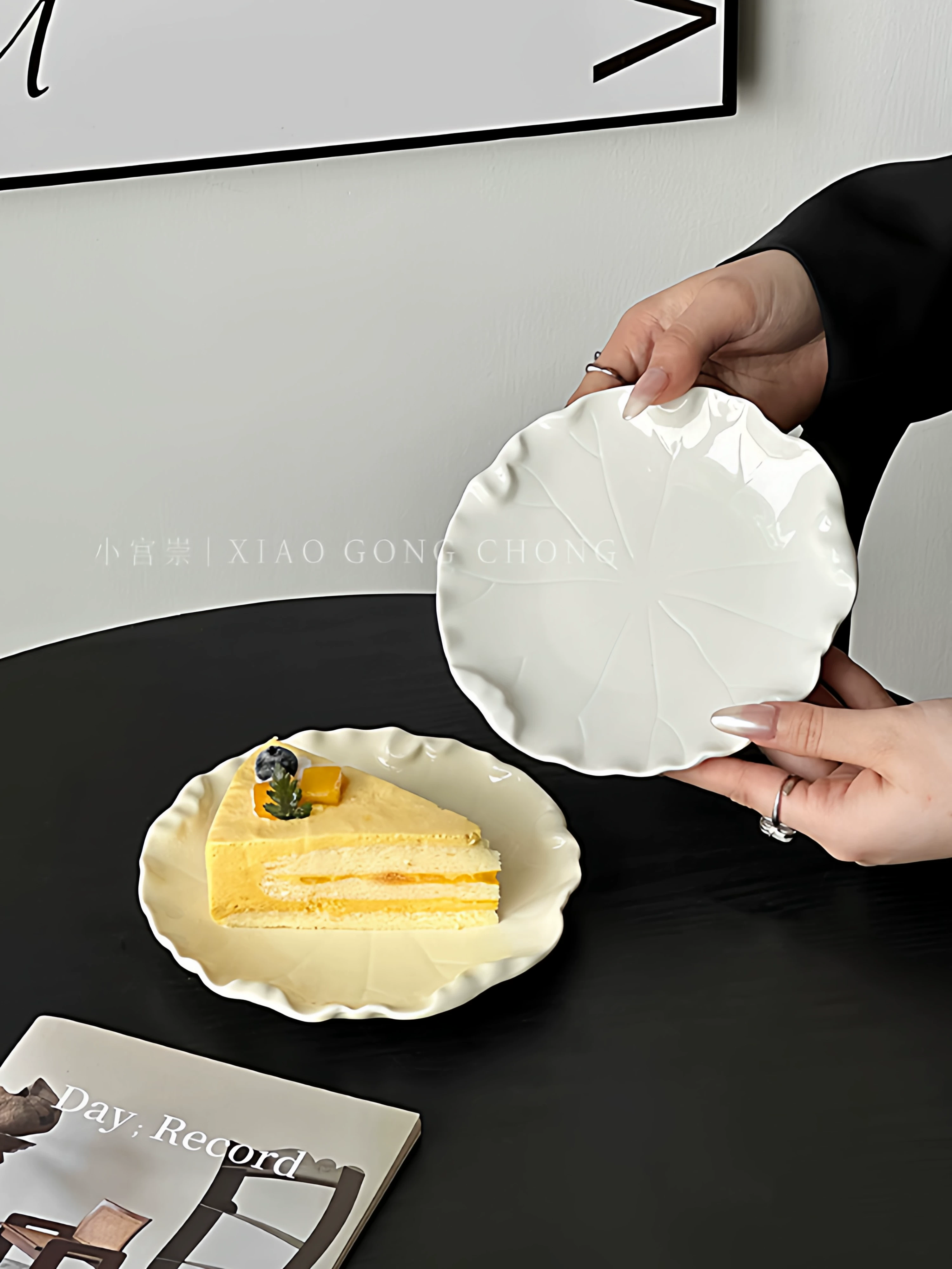 Bộ đồ ăn đẹp 6inch đĩa nhỏ đĩa sứ cao cấp đĩa bánh tráng miệng màu trắng tinh tế đĩa trái cây tráng miệng