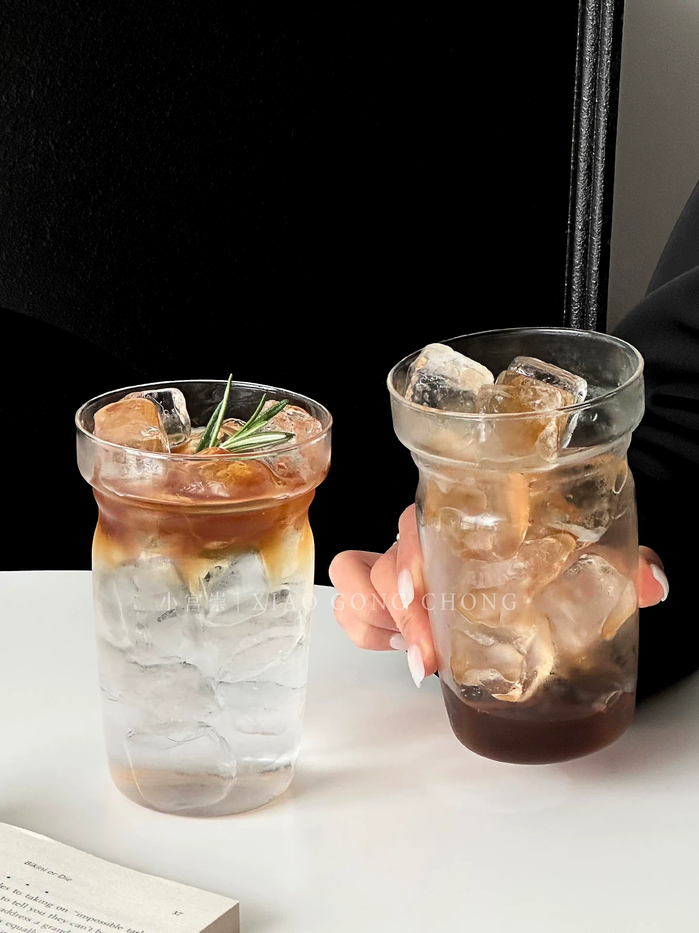 Cốc cà phê latte đá kiểu Mỹ, phong cách ins, chịu nhiệt độ cao, cốc uống nước gia đình, cốc uống nước lạnh, cốc nước trái cây, cốc sữa ăn sáng.