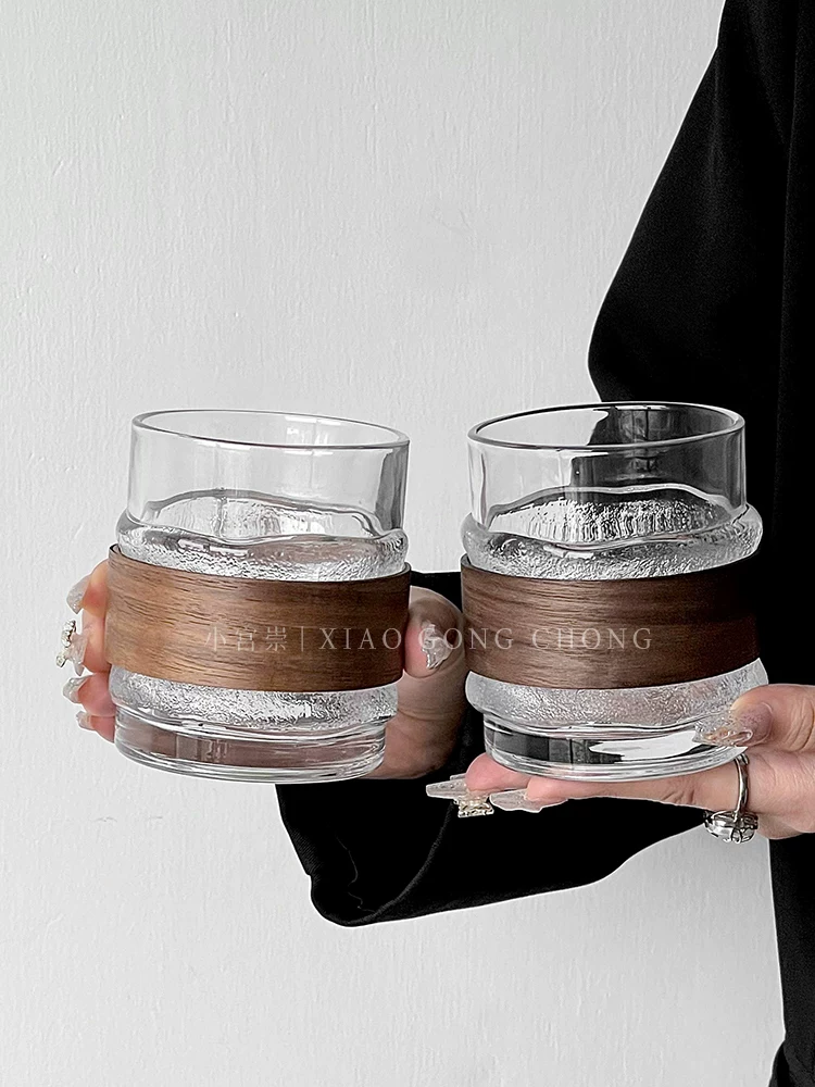 Ly giữ nhiệt tre cao cấp phong cách Ins, chống nóng, treo được, dùng cho cà phê, trà, nước uống lạnh, gia dụng