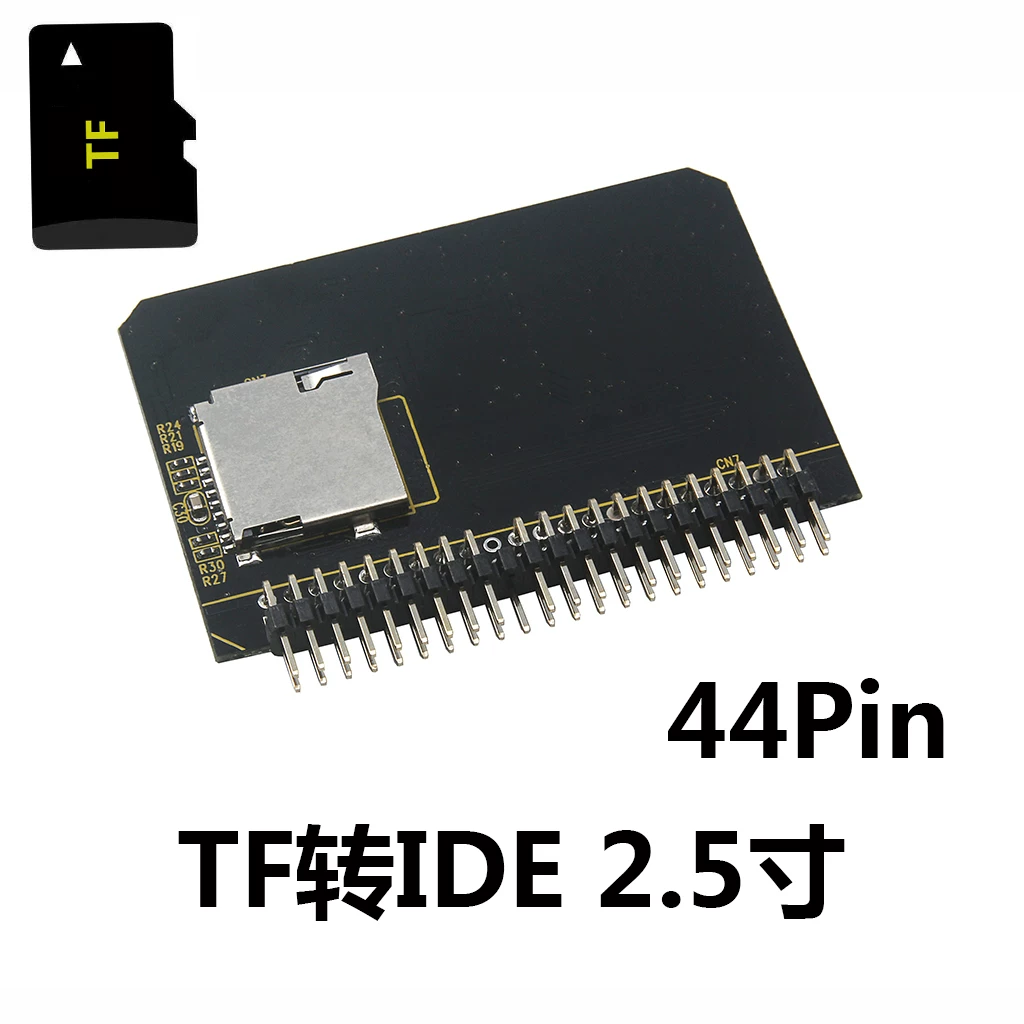 Máy tính xách tay MICRO SD sang IDE TF sang IDE 44Pin thẻ chuyển đổi ổ cứng TF sang ổ cứng 2.5inch