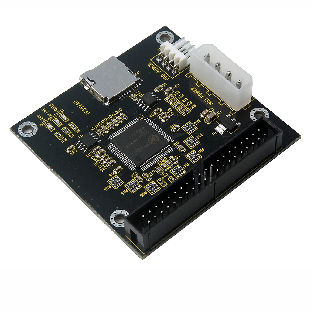 Bộ chuyển đổi TF sang 3.5inch IDE dành cho máy tính xách tay, thẻ chuyển đổi ổ cứng MICRO SD sang IDE TF TO IDE 44Pin