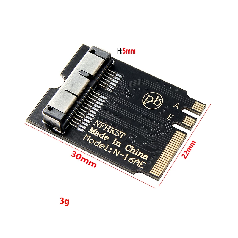 Thích hợp cho thẻ chuyển đổi phím A E BCM943224PCIEBT2 BCM94360CD không cần trình điều khiển của Apple màu đen