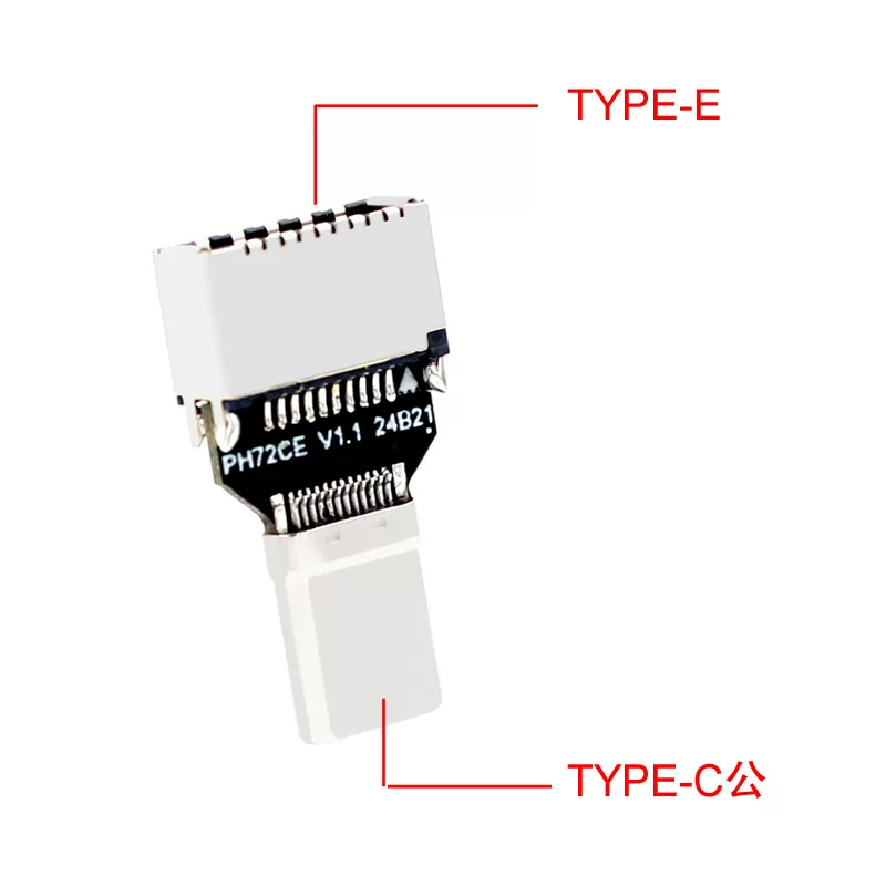USB3.0 TYPE-C nam sang TYPE-E nữ 20Gbps vỏ máy tính mặt trước thẻ mở rộng bộ chuyển đổi 19 chân