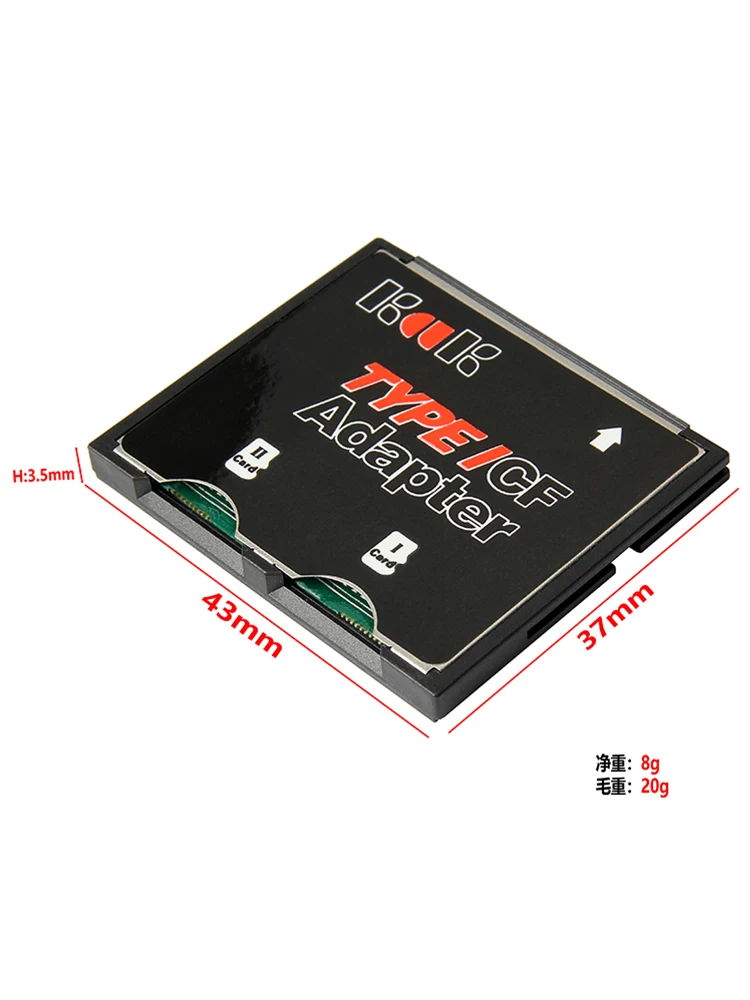 Bộ chuyển đổi thẻ nhớ Dual TF sang CF micro SD sang CF hỗ trợ thẻ bộ chuyển đổi CF cho máy ảnh tốc độ cao SDXC TF sang CF
