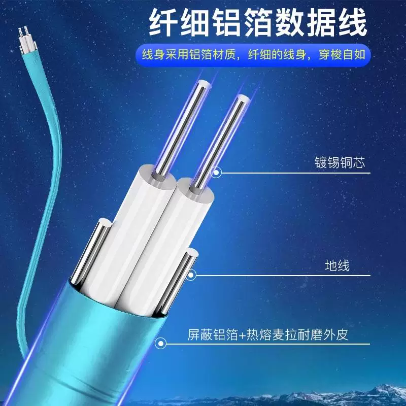 Ổ cứng thể rắn SSD cáp dữ liệu SATA3.0 cáp linh hoạt được bảo vệ bằng lá nhôm cáp ổ cứng Feiniu NAS 7pin cáp dữ liệu