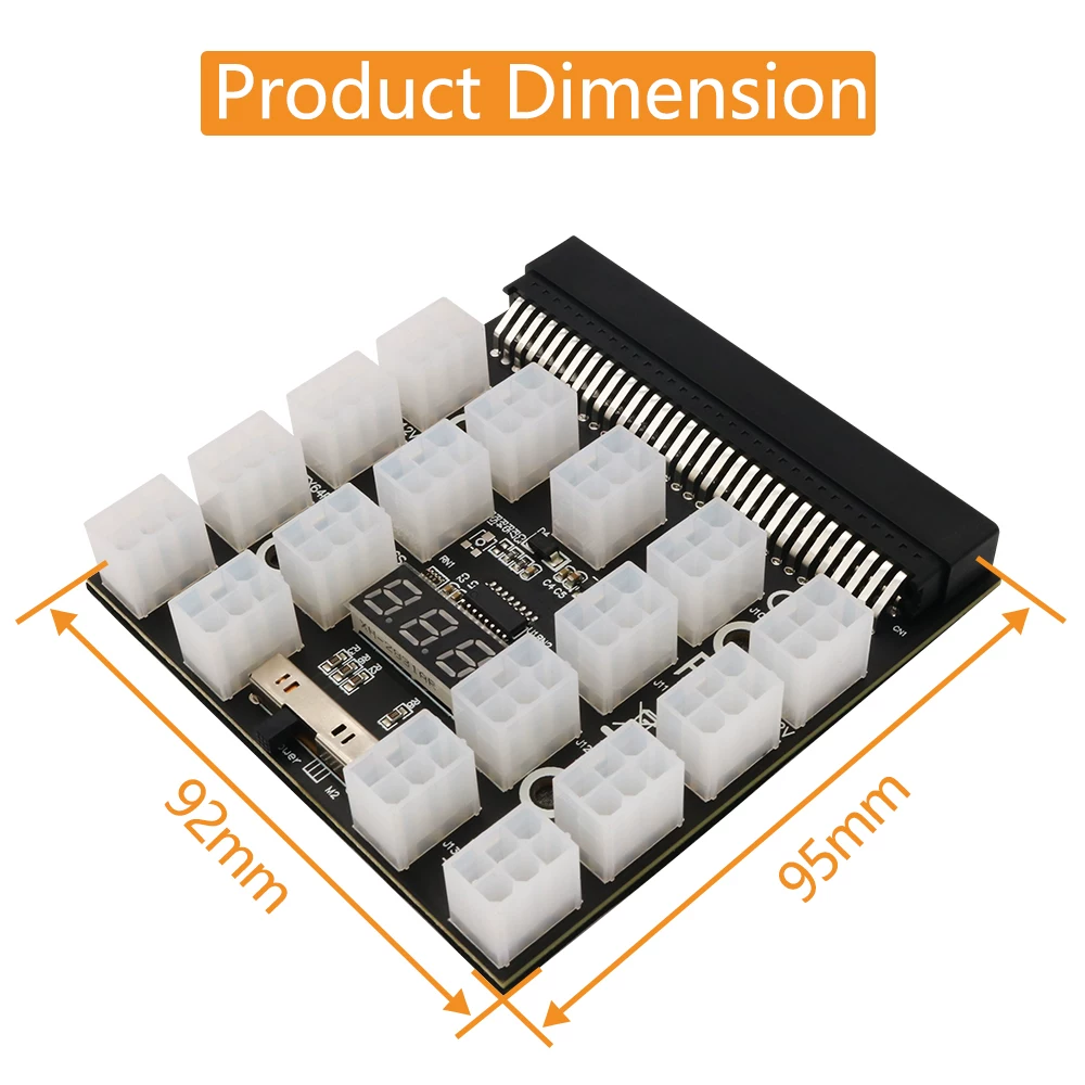 Máy chủ HP bảng chuyển đổi nguồn điện 12*6pin adapter card 12V công suất cao adapter thẻ đồ họa board cung cấp điện