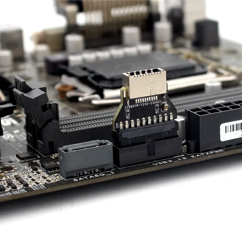 Bo mạch chủ máy tính để bàn USB3.0 19PIN sang bộ chuyển đổi TYPE-E khung máy mặt trước cổng TYPE-C