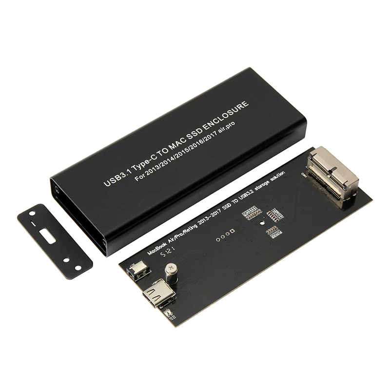 Thích hợp cho vỏ ổ cứng SSD trạng thái rắn được nâng cấp của Apple MacBook Air/Pro 2013-2017 sang USB3.1