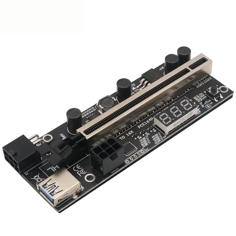 PCI-E 1x card đồ họa bo mạch chủ thẻ chuyển đổi pcie1x sang 16x cáp nối dài 16X card đồ họa thẻ chuyển đổi có màn hình hiển thị