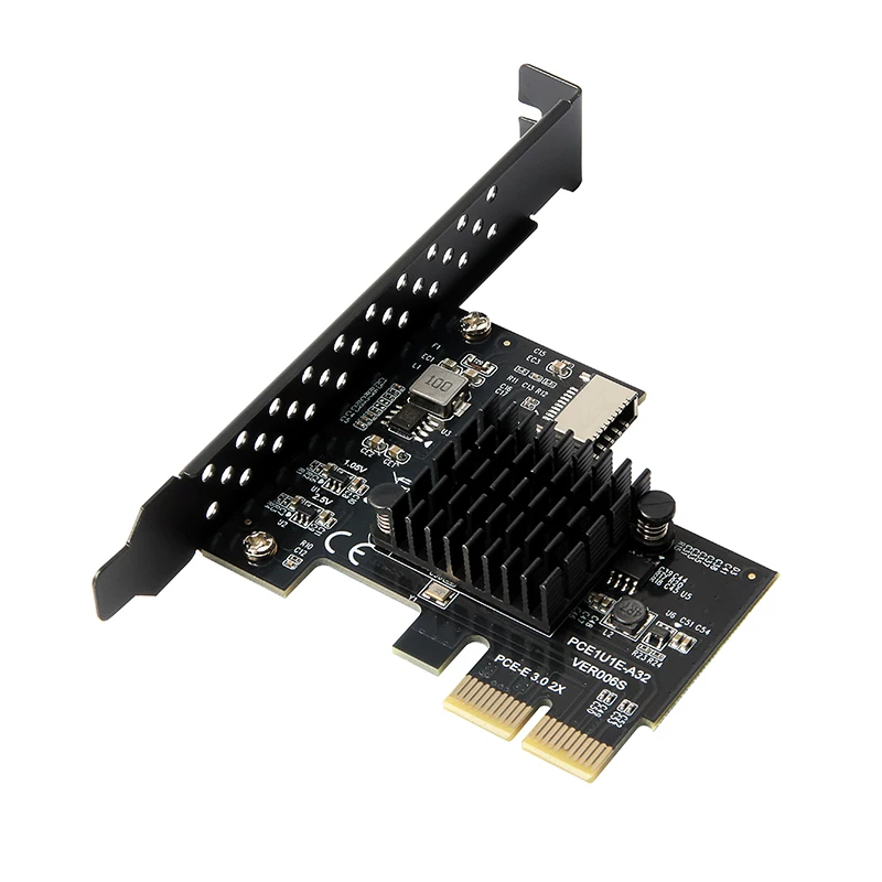 Thẻ mở rộng PCI-E 2X gắn phía trước sang TYPE-E Bộ điều khiển chính USB3.1 Bộ chuyển đổi Xiangshuo ASM3142 10Gbps