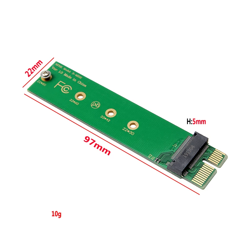 Thẻ chuyển đổi ổ cứng PCI-E sang NVME M.2, đầu đọc ổ cứng SSD, thẻ thử nghiệm PCI-E 1X