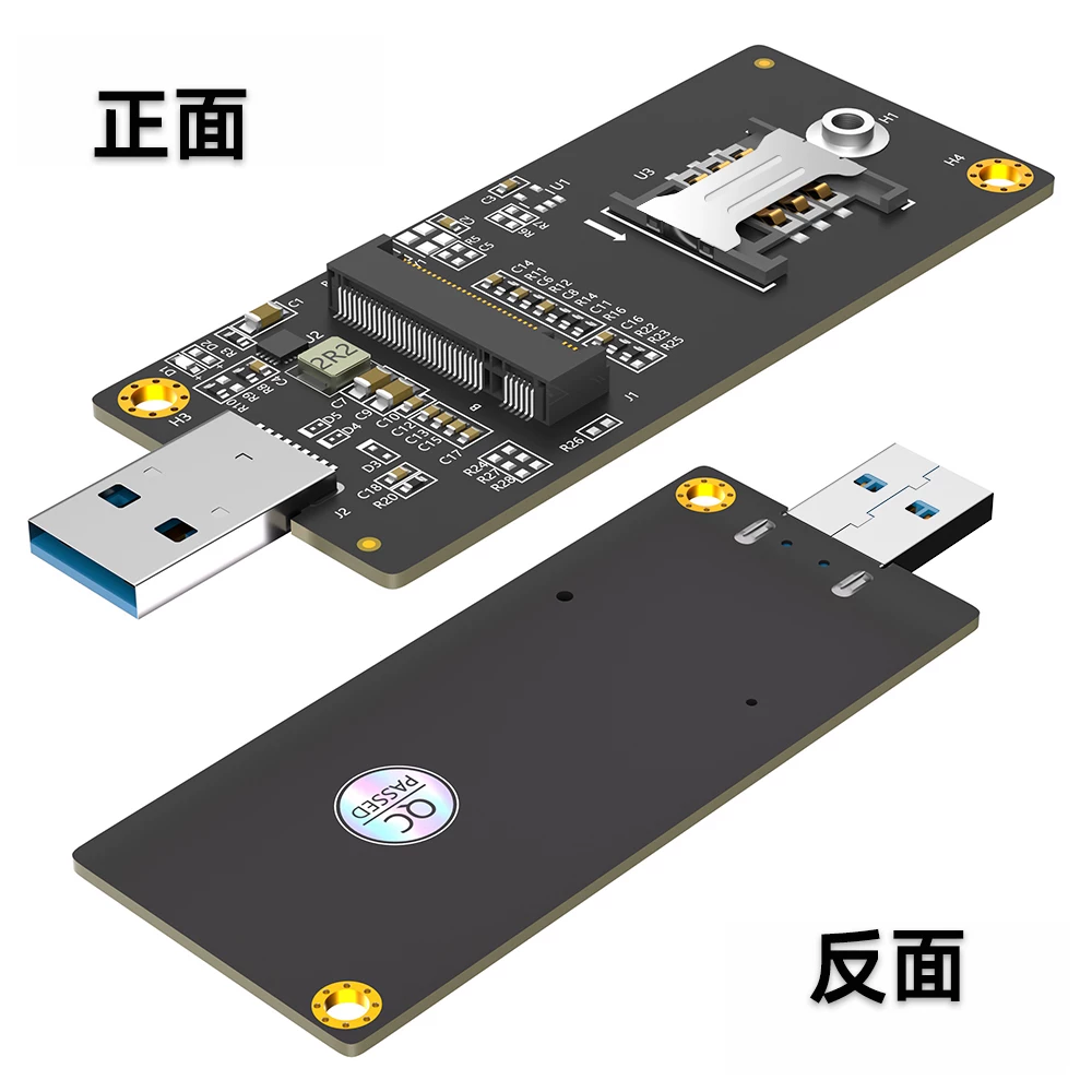 Bo mạch chuyển đổi NGFF M.2 KEY B sang USB3.0 có khe cắm thẻ SIM, bo mạch phát triển mô-đun 3G 4G LTE