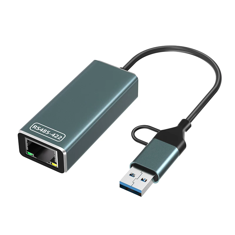 Chip FT232 Bộ chuyển đổi USB sang RS485/422 cấp công nghiệp Giao diện RJ45 TYPE-C sang RS485/422