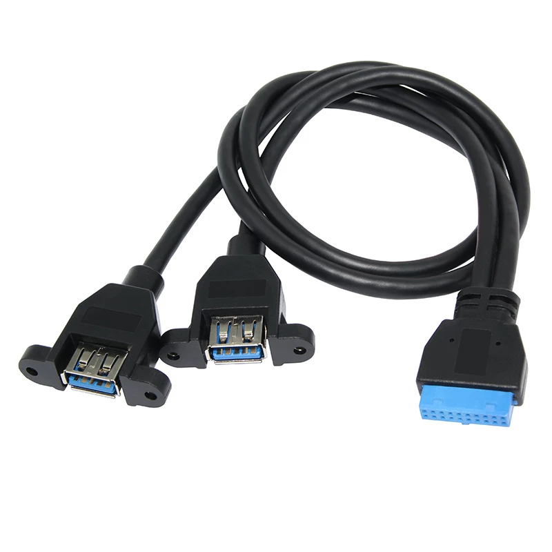 Cáp bảng điều khiển phía trước USB3.0 bo mạch chủ 20Pin sang USB3.0 19-pin/20Pin sang cáp chuyển đổi usb3.0