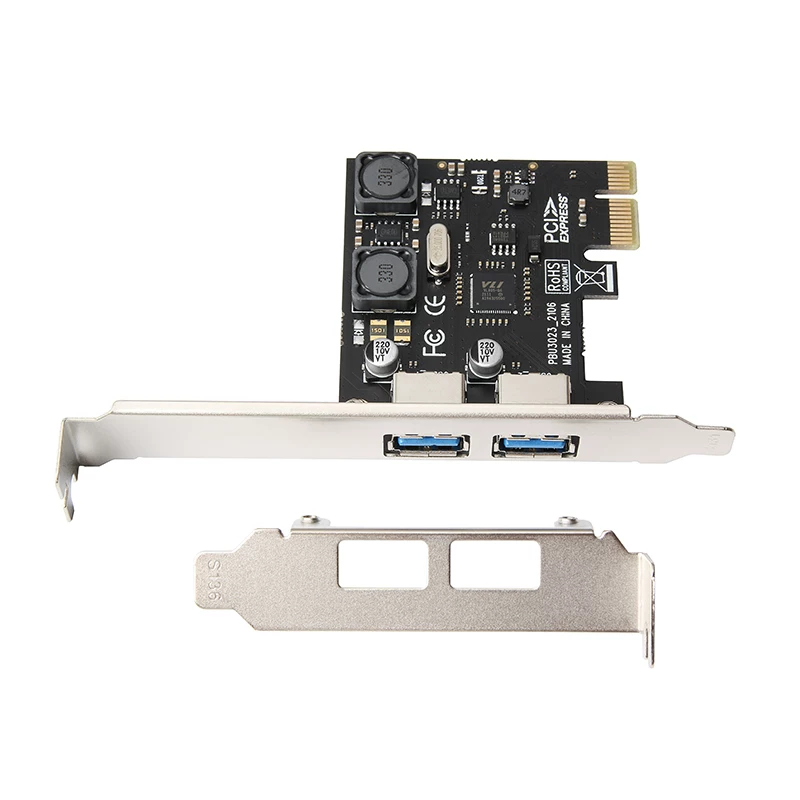 Thẻ mở rộng USB3.0 giao diện PCI-E dành cho máy tính để bàn sang thẻ mở rộng tốc độ cao 0.15kg cổng USB thế hệ thứ ba chip VIA