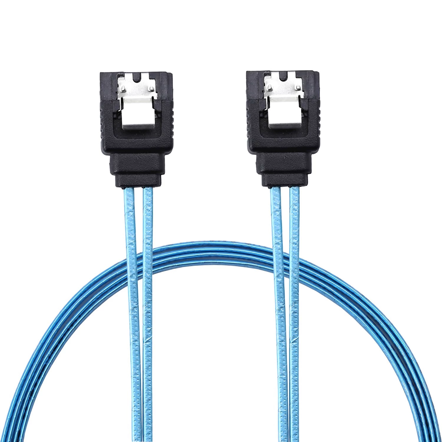 Cáp dữ liệu ổ cứng SATA3.0 bằng giấy nhôm Cáp kết nối máy tính 7 chân 6G được bảo vệ đầu thẳng nhiều màu nối dài NAS