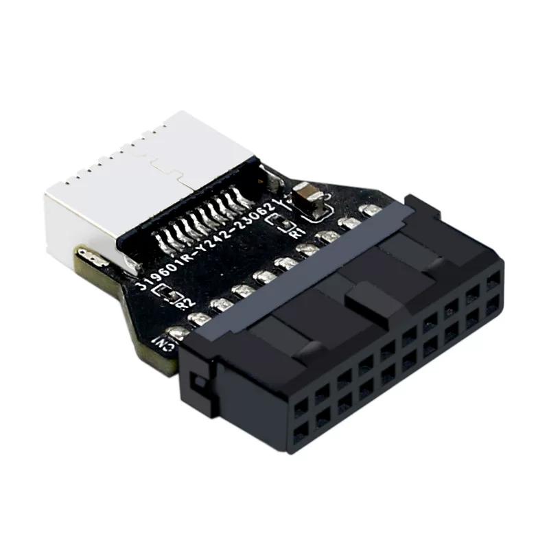 Bo mạch chủ máy tính để bàn USB3.0 19PIN sang bộ chuyển đổi TYPE-E khung máy mặt trước cổng TYPE-C