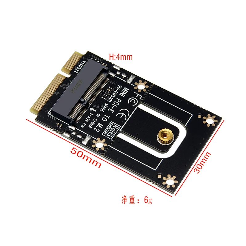 M.2 E KEY không dây WIFI card sang miniPCI-E adapter card laptop card mạng không dây module adapter