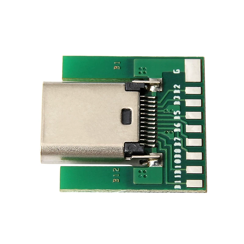 Đầu nối USB-C cái có bảng mạch USB3.1 TYPE-C loại hàn gắn bề mặt, đầu cắm gắn trên mạch PCB, kết nối bảng mạch tự chế, bảng thử nghiệm