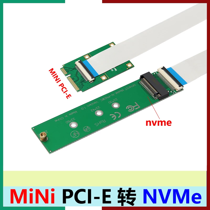 Card mạng không dây MINI PCIE sang ổ cứng NVMe M.2 NGFF SSD sang thẻ chuyển đổi mini pci-e