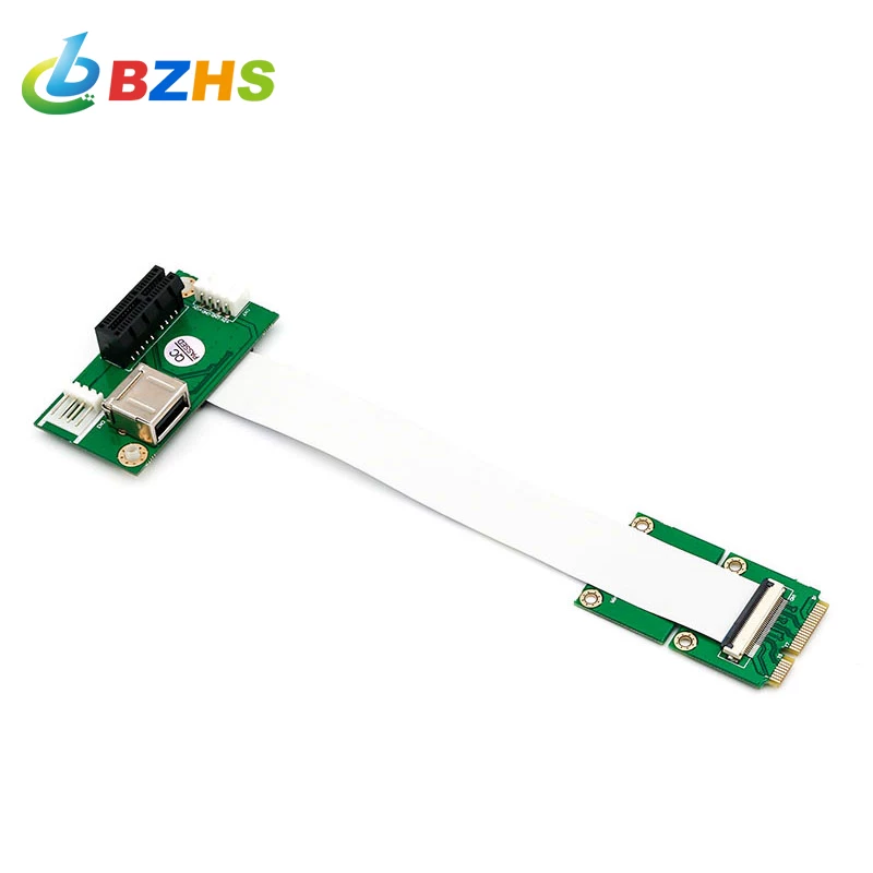Cáp nối dài Mini PCI-E sang PCI-E 1X, thẻ chuyển đổi PCI-E X1 sang Mini PCI-E