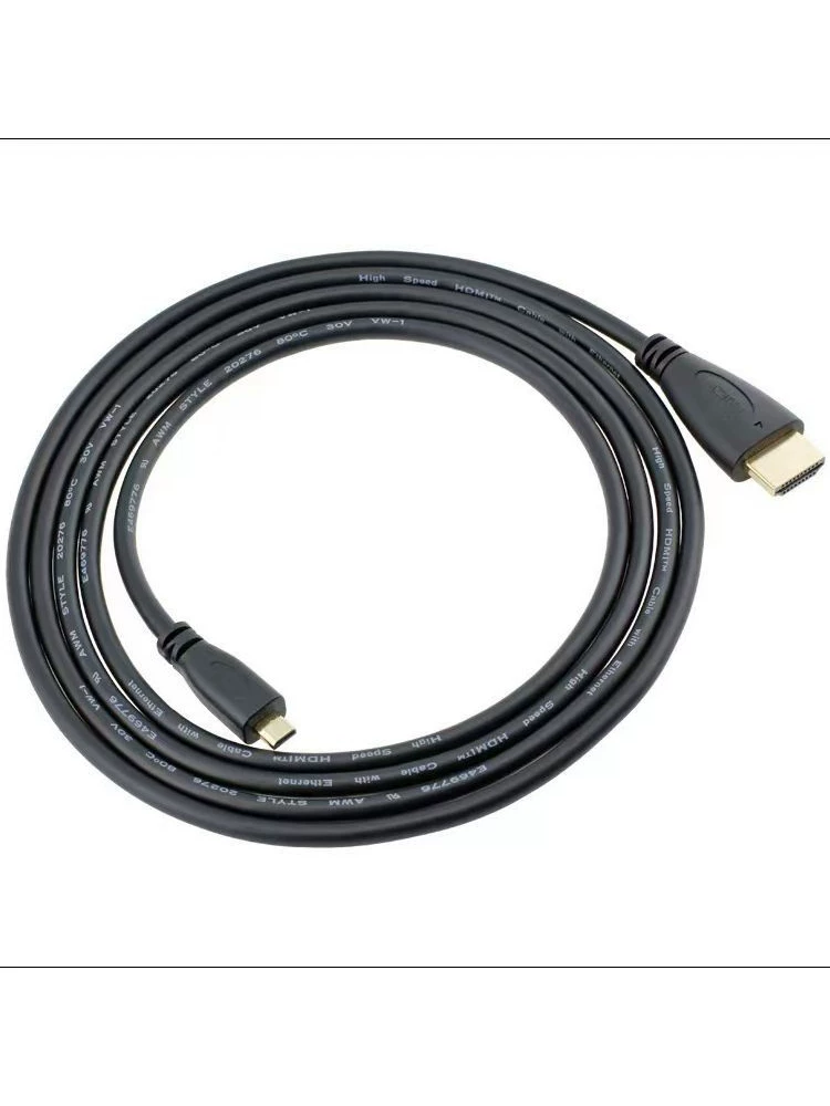 Thích hợp cho cáp micro HDMI sang HDMI, cáp độ phân giải cao để kết nối máy tính, TV và điện thoại di động, cáp HDMI phiên bản 1.4