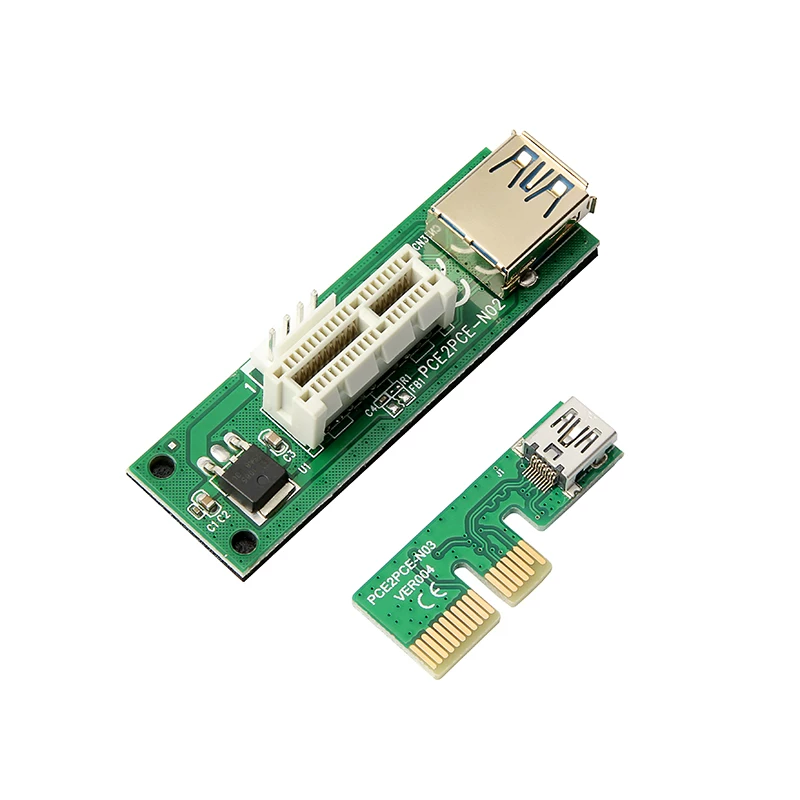 Cáp nối dài PCI-E X1 cần nguồn điện Thẻ âm thanh mở rộng PCIE 1X Thẻ mạng Thẻ chuyển đổi góc phải 90 độ