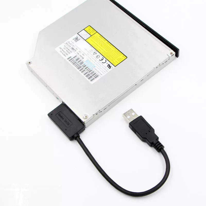 Cáp ổ đĩa USB2.0 dễ dàng sử dụng Cáp ổ đĩa quang Slimline SATA13pin Cáp chuyển đổi SATA7+6pin hỗ trợ ghi đĩa